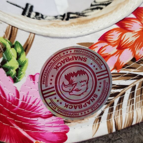 BEAST "Work Hard-Stay Humble" Floral Print Hat Cap Snapback Hawaiian Flowers - Picture 10 of 10